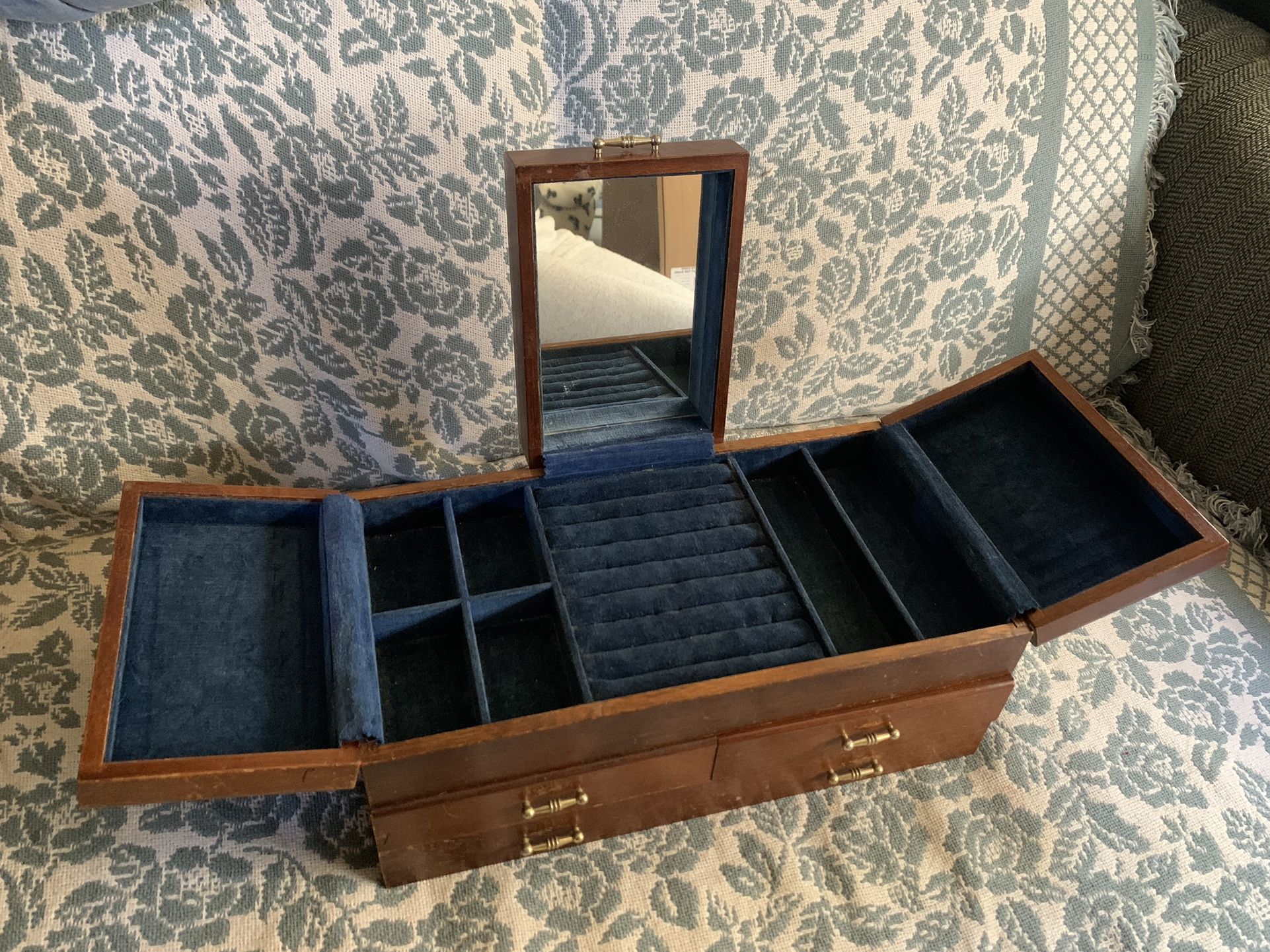 Japanese Antique Wooden Jewelry Box