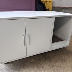 Enclosed Litter Box End Table
