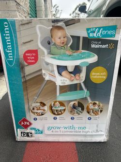 Infection Grow with me 4-in-1 Convertible High Chair New