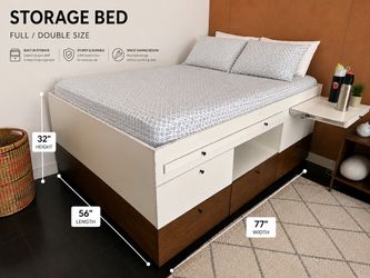 Free bed frame and mattress