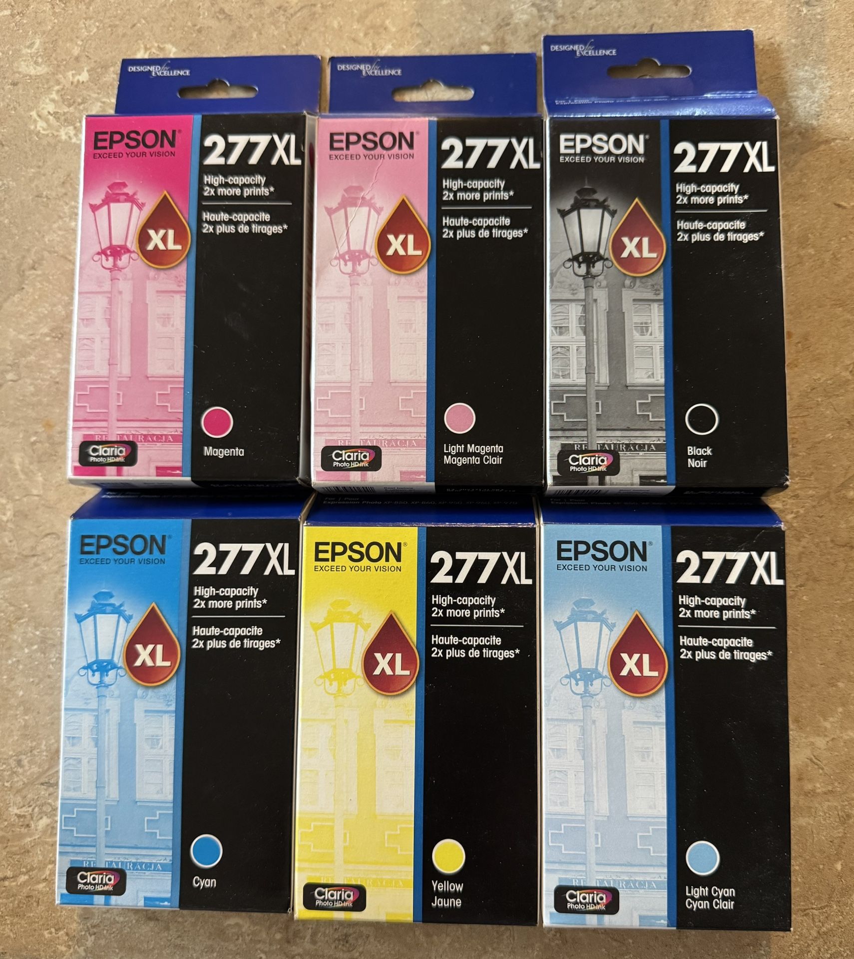 New-6 Epson Printer Ink/Toner Cartridges 277XL