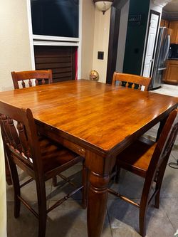 Chair and table and good condition