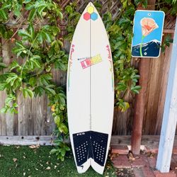 5’7 Channel Islands Fishbeard Surfboard Twin Fin (not Lost Rnf 96 Feb’s Fish Sharpeye Pisces Bing js Retro Keel Album)