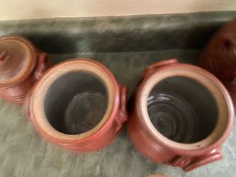 Handmade Stoneware canister set
