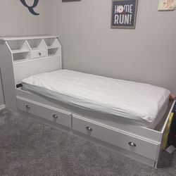 Twin Bed and Mattress