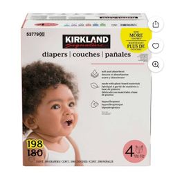 Kirkland Diapers 198  Size 4