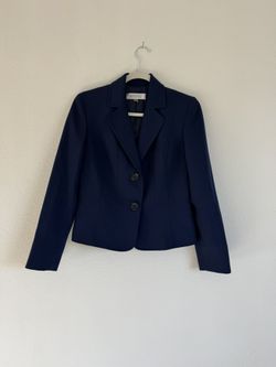 Kasper Dark Blue Women's Suit Jacket