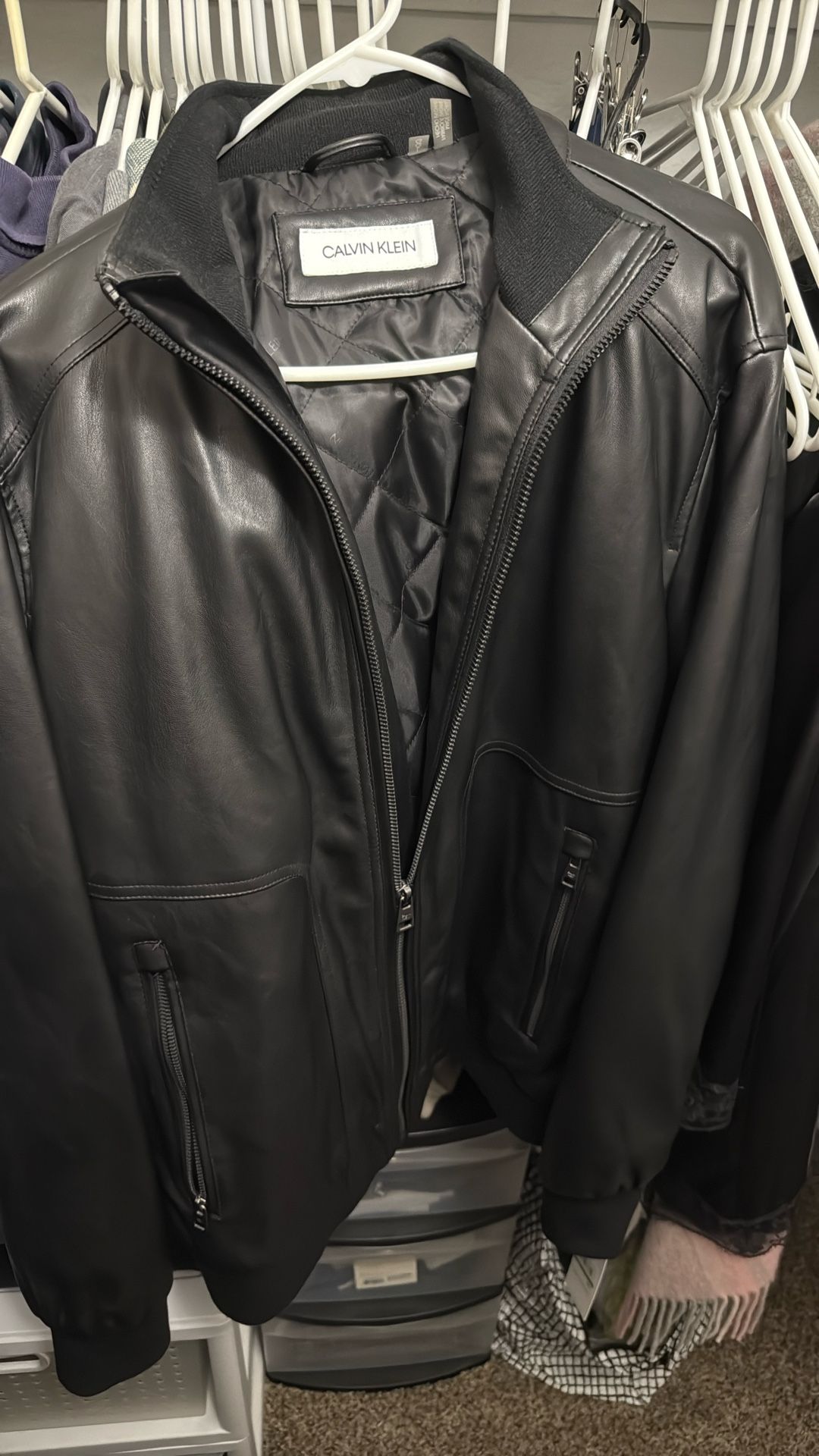 Calvin Klein Large Leather Jacket