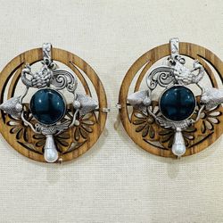 German Silver Stud Earrings 