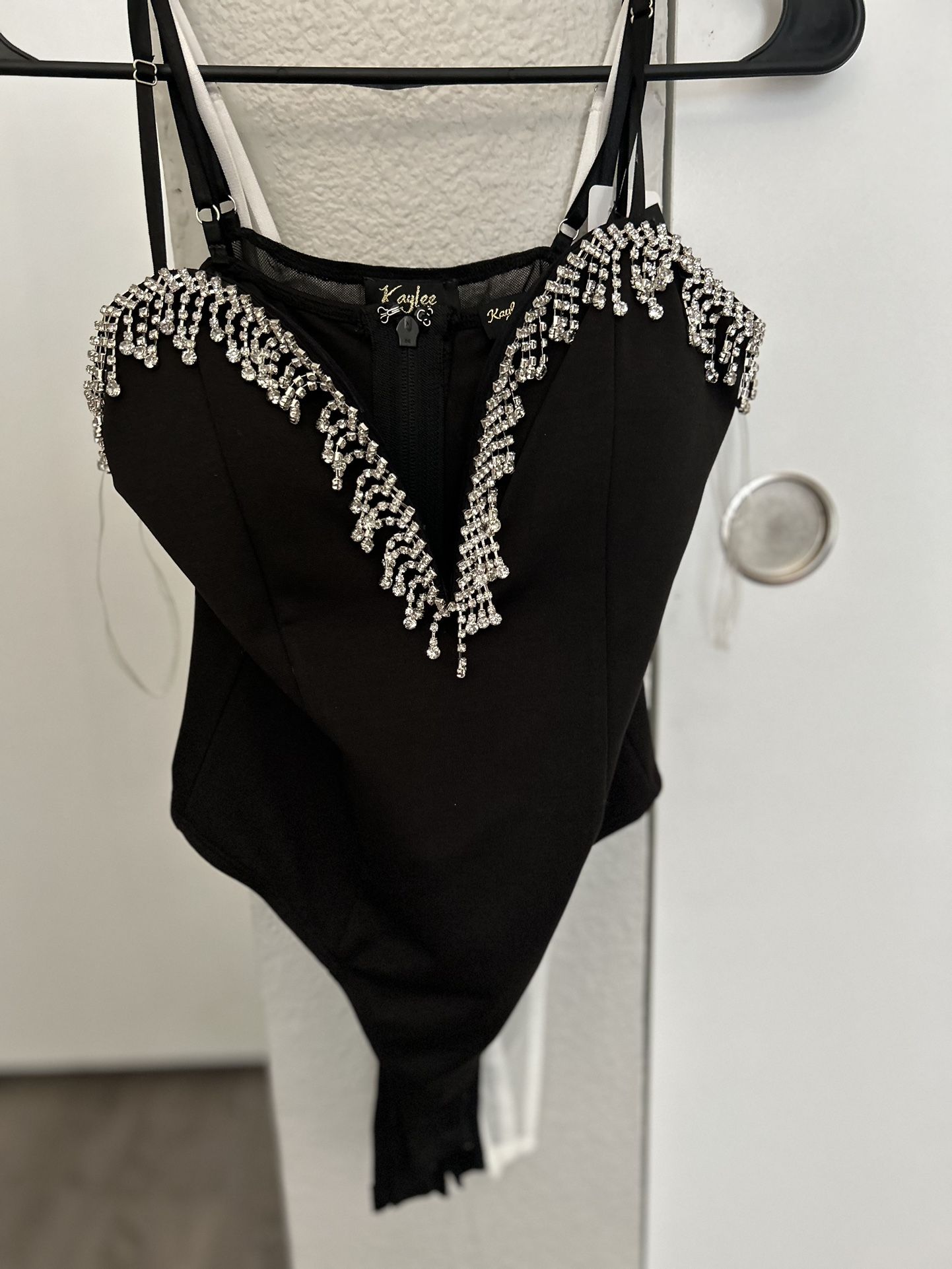 Rhinestones Bodysuit