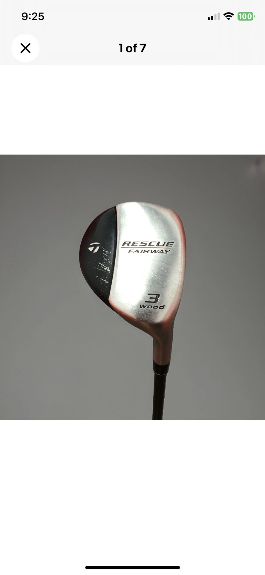 TaylorMade Rescue Fairway 3 Wood M.A.S.2 55g Senior Flex 43” RH Dexterity