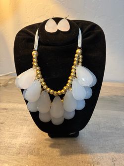 Statement Bib Necklace and Earring Set