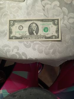 US $2 Two Dollar Bill Collectible Note