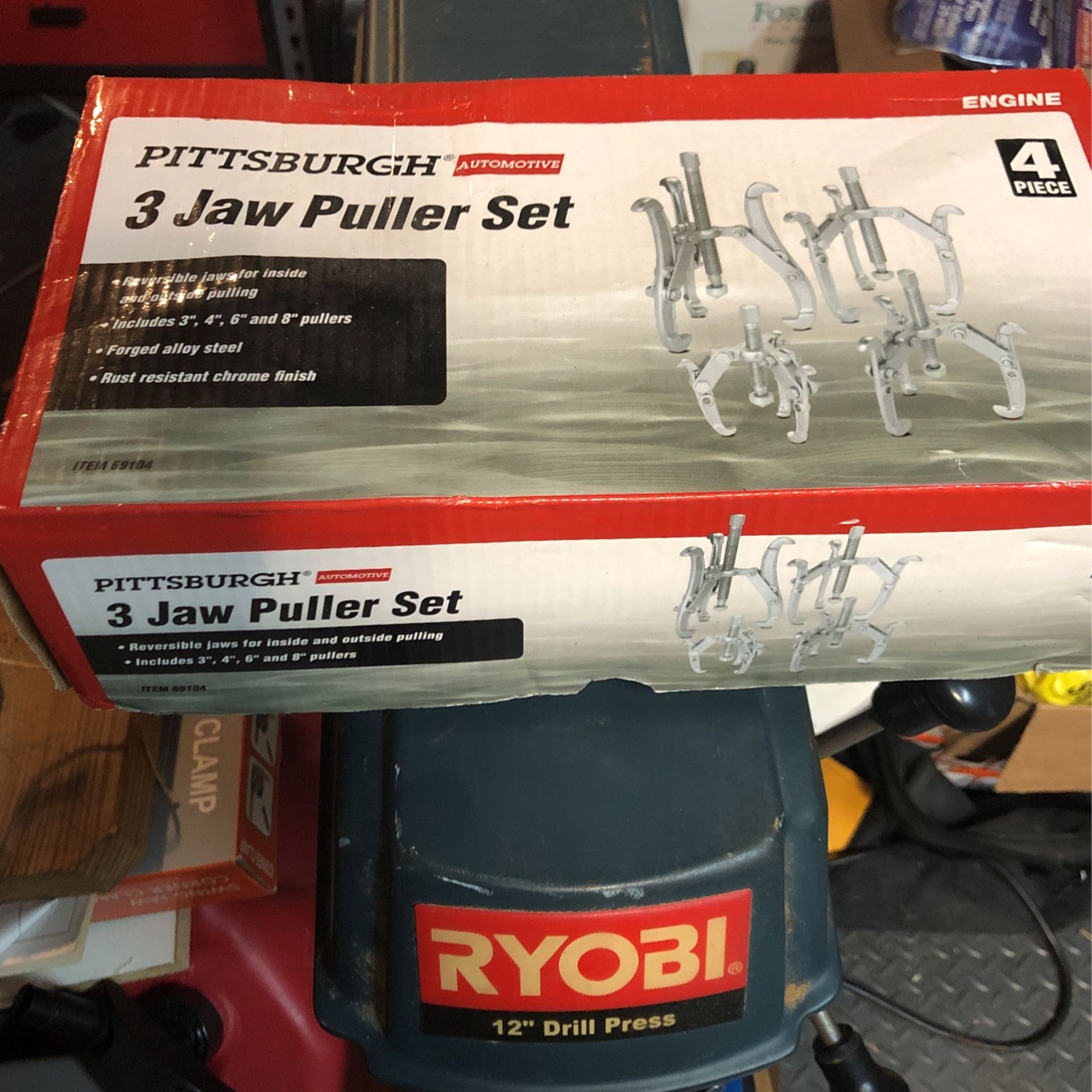 Pittsburgh 3 Jaw Puller Set