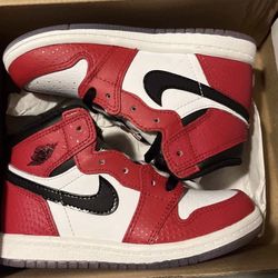 Jordan 1 High (TD) Spiderman Origin Story Size 9C