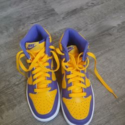 Nike Dunk High Lakers