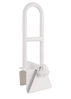 Bathtub Safety Rail Shower Grab Bar Handle, Stainless Steel, White
