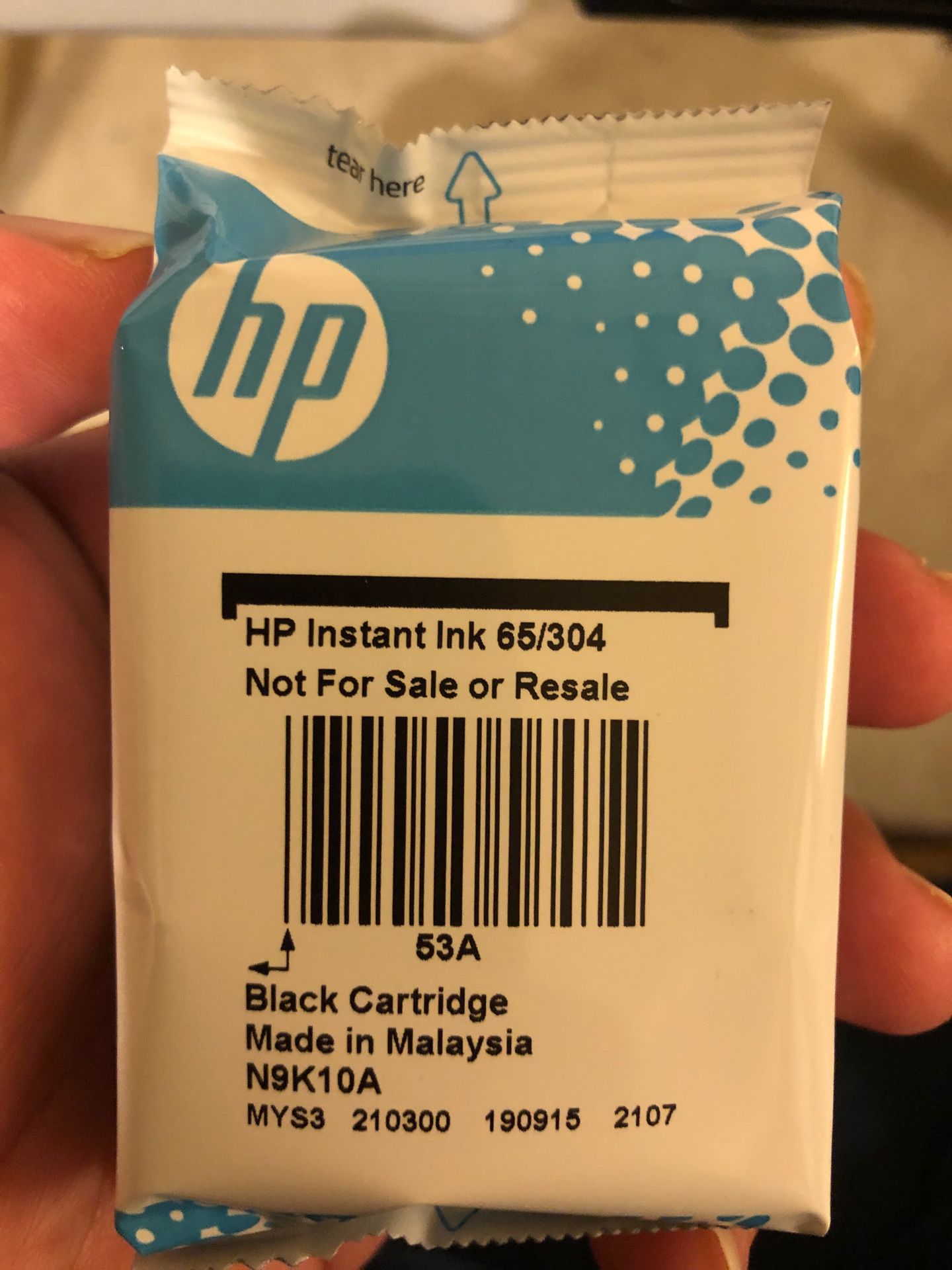 HP instant ink black and colored for half the price