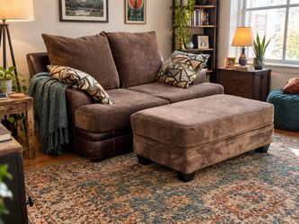 Big, Soft Chocolate Loveseat FREE DELIVERY 🚚