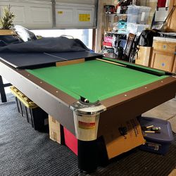 2 In 1 Pool Table/ping Pong Table. 7ft