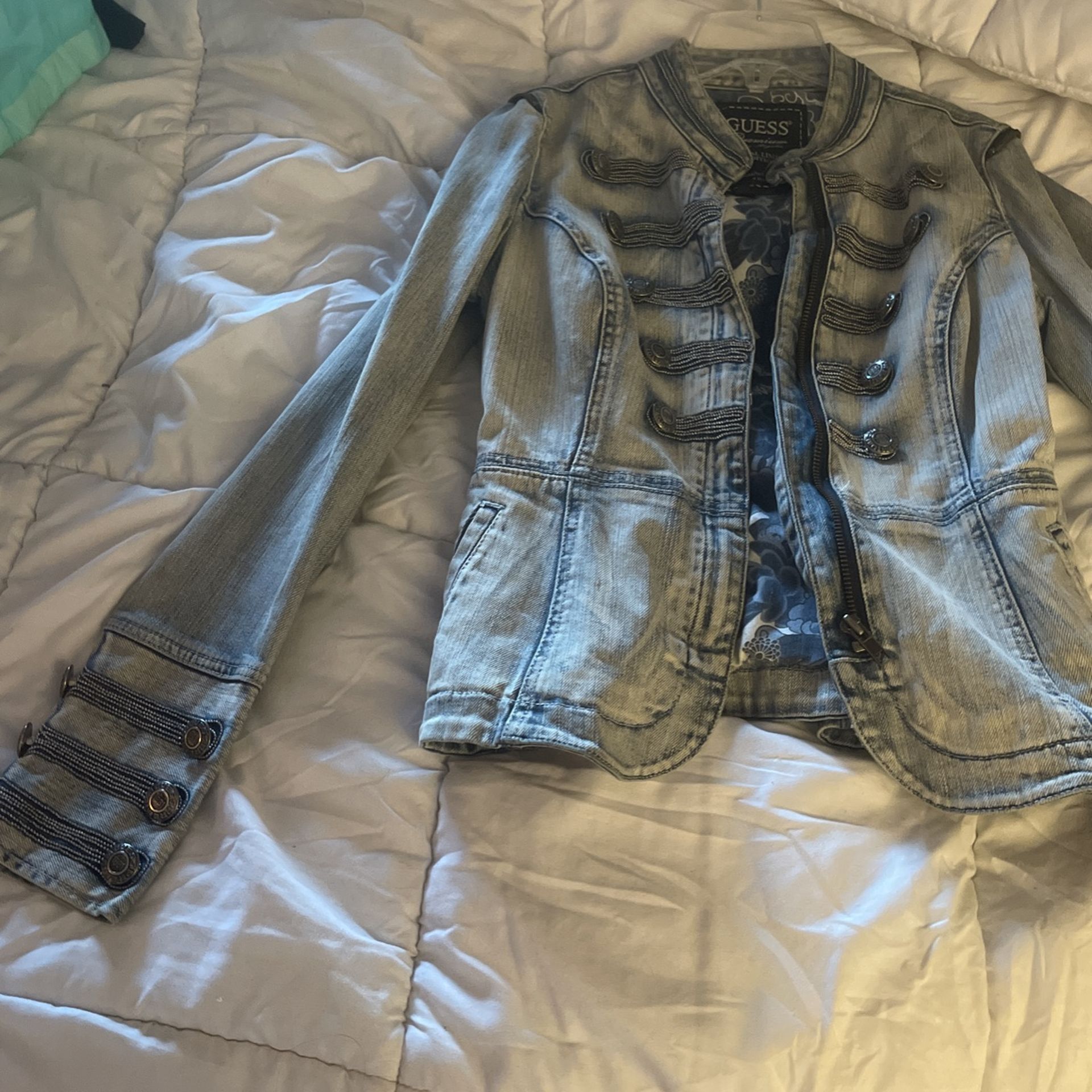 Denim Guess Jacket Size Small