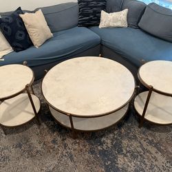 Serena And Lily Coffee Table And End Tables