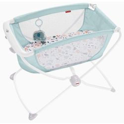 Brand New Fisher Price Rock With Me Bassinet - Pacific Pebble 