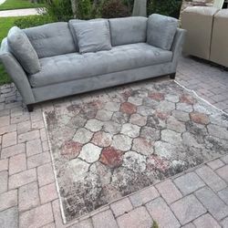 Sofa King Comfortable Grey Cindy Crawford Tufted Sofa For Sale! Free Local Delivery!