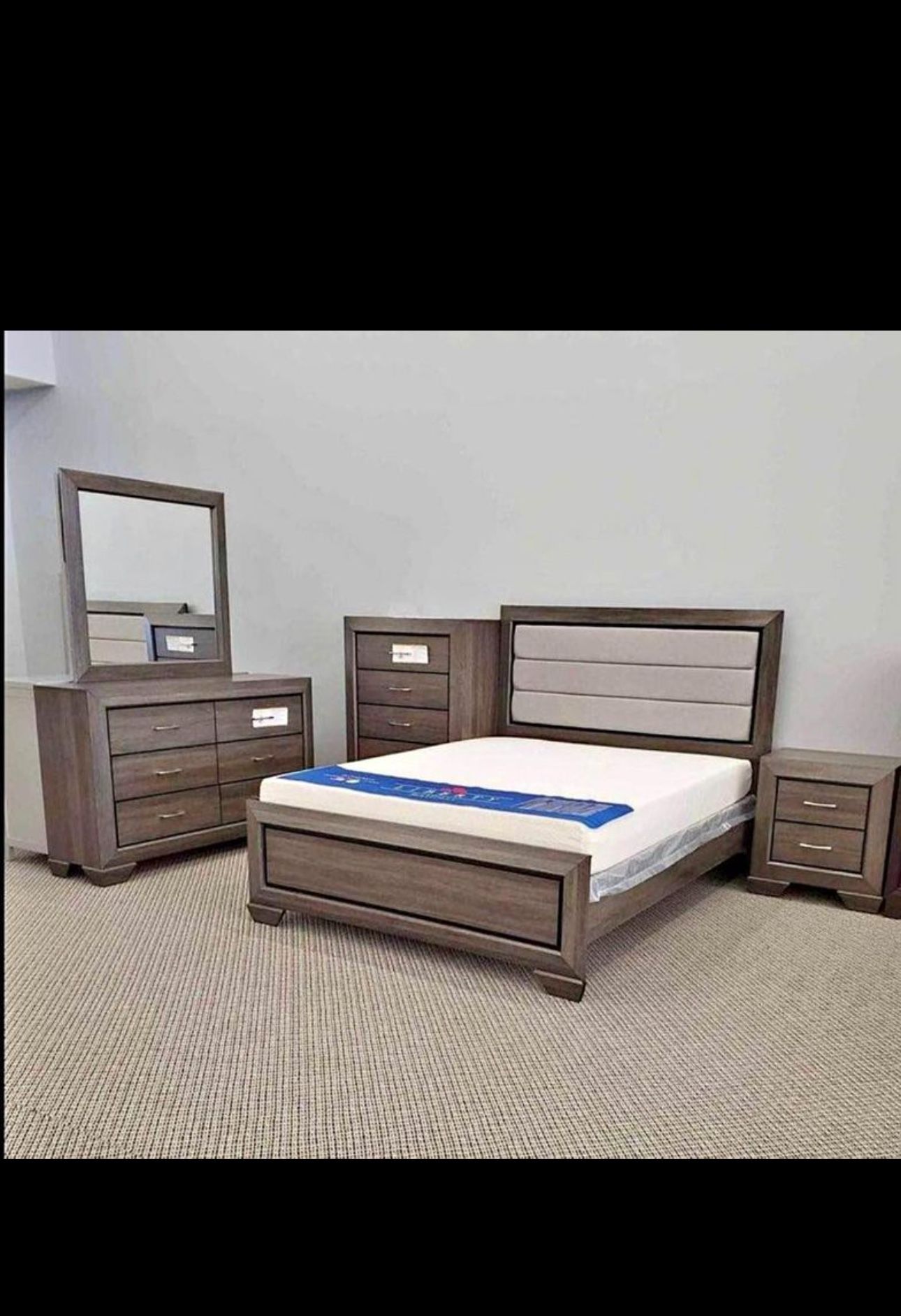 Brand New Complete Bed With Orthopedic Mattress For $399