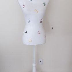 Dress Form Mannequin – Adjustable Height (Great for Sewing or Display) 