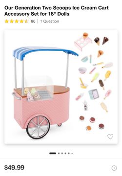 Our Generation Two Scoops Ice Cream Cart