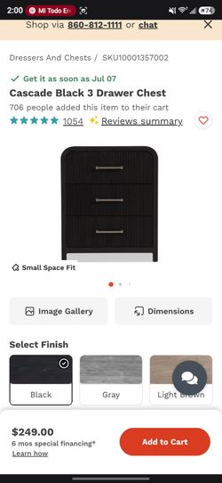 Three Drawer Chests (x2)