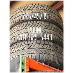Used Tire For Sale 225/45/19 $60 each installed
