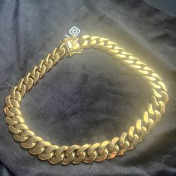 Brand New Pvd Gold Cuban Chain