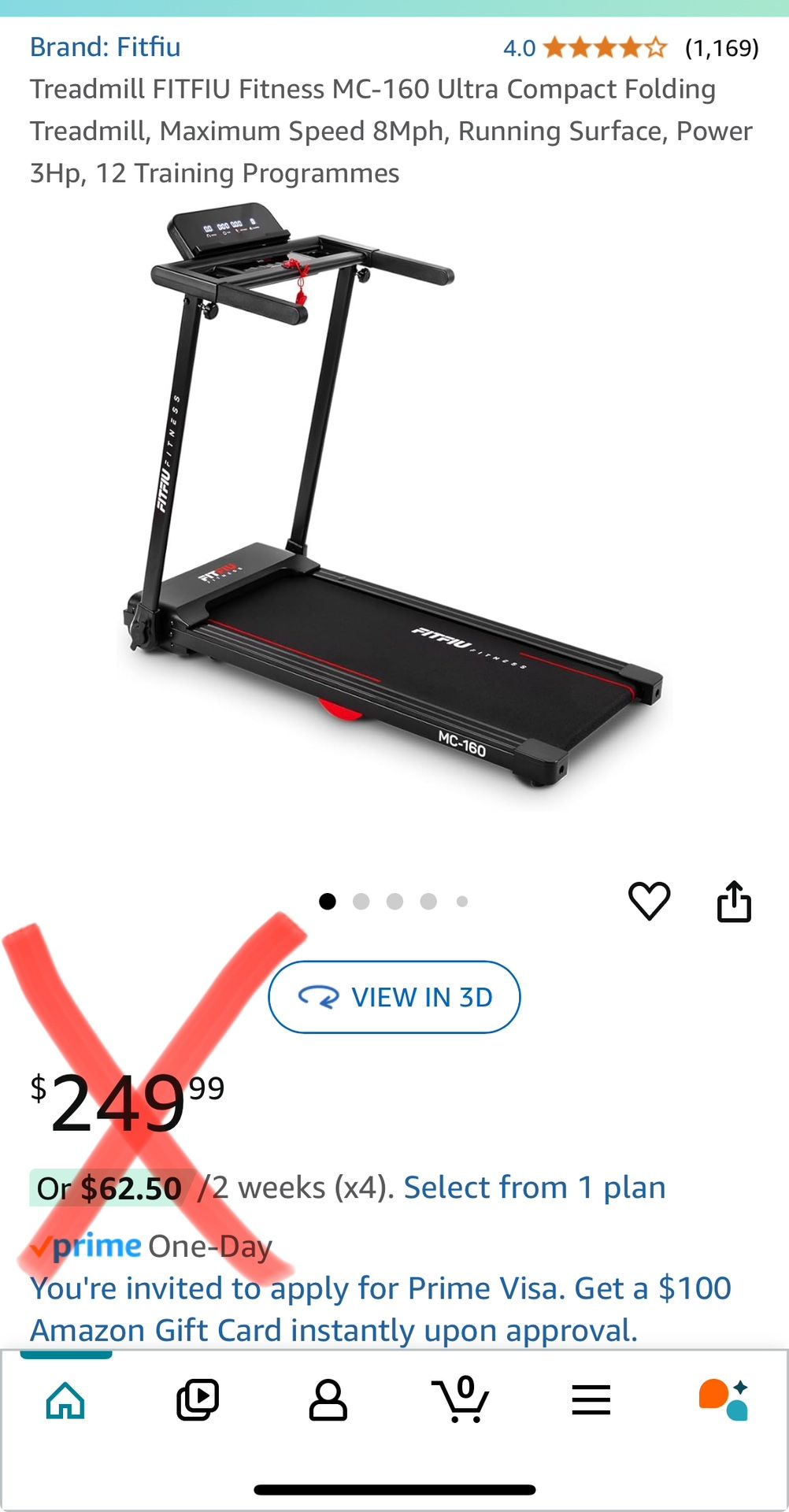 Folding Treadmill NEW