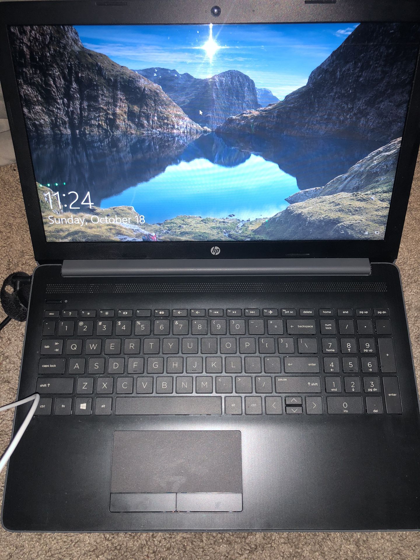 HP Pavilion laptop with charger
