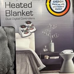 Brand New In The Box  BIDDEFORD™ Microplush Heated Blanket Dual Digital Controllers
