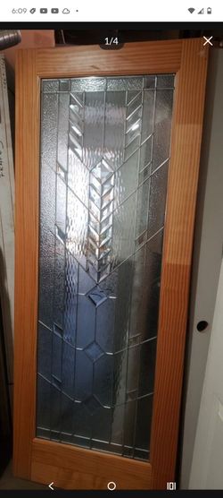 32x80 interior door solid wood, available now, no frame slab only