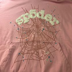 pink spider hoodie 
