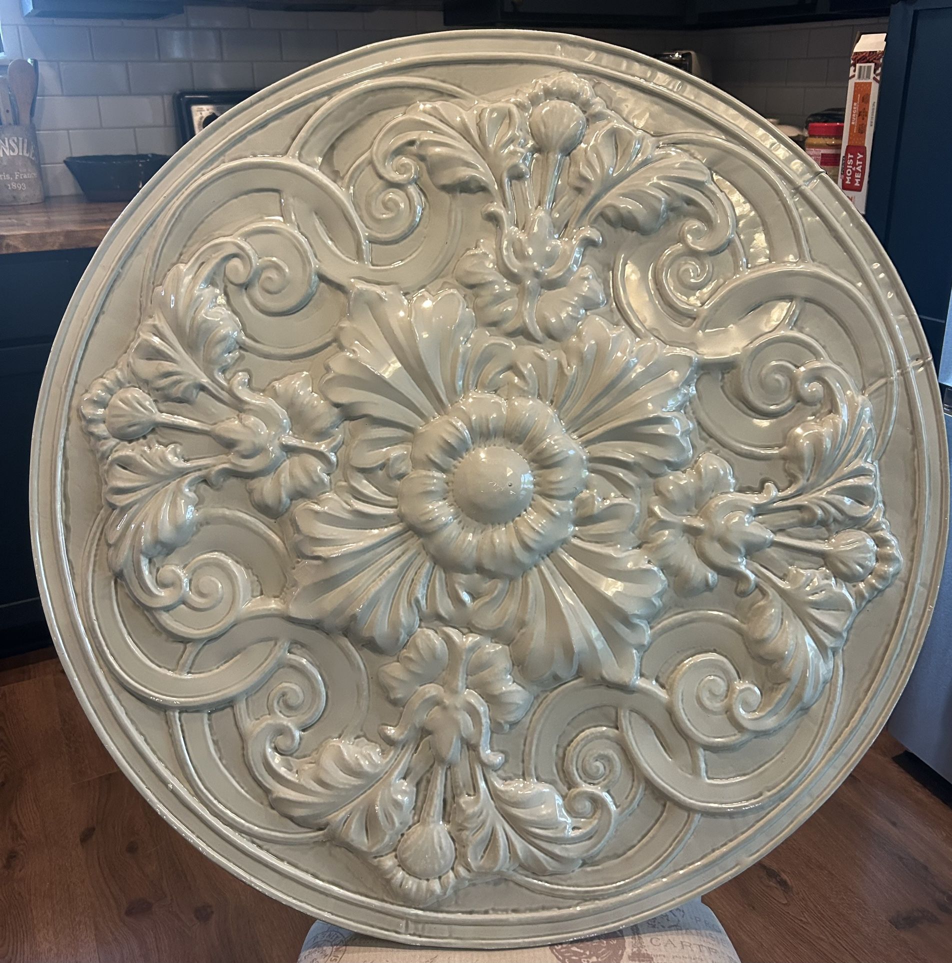 Large Metal Hanging Wall Art Medallion
