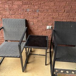 Two Chairs And Table