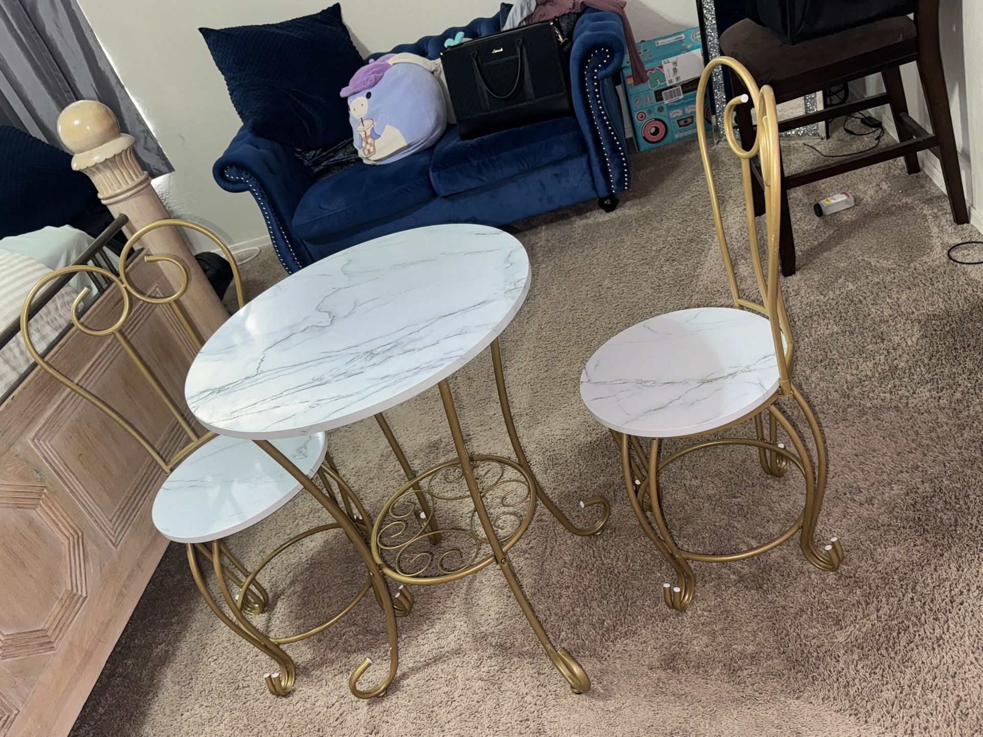 3 Piece Iron Bistro Set