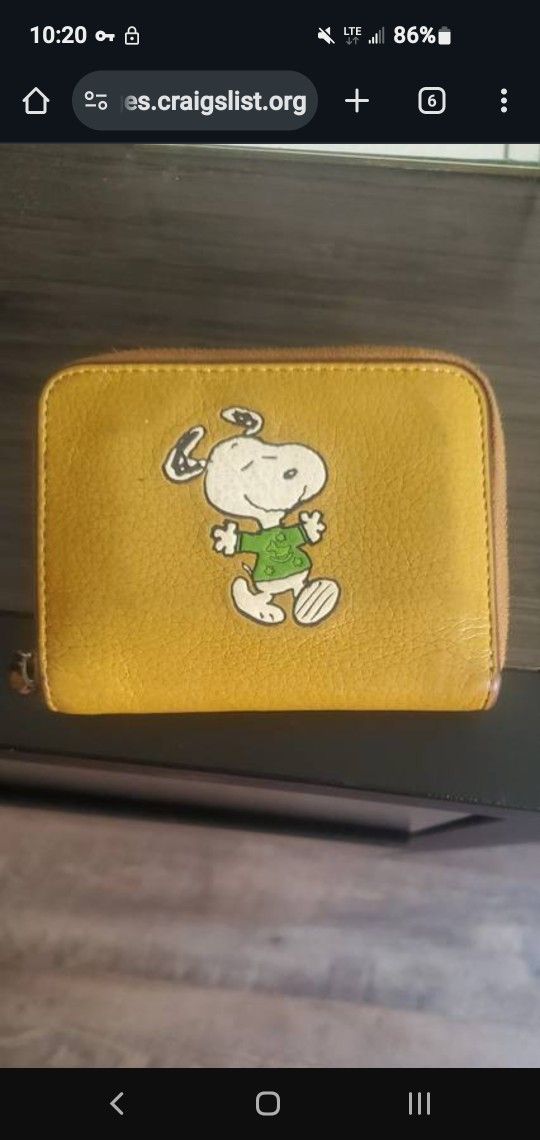 Coach Peanuts Wallet