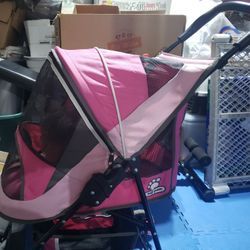 Pink Dog Stroller 