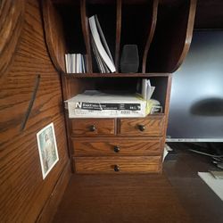 Real Oak Roll Top Desk