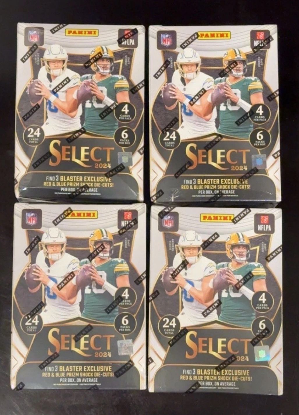 ✅2024 Panini Select NFL Football Trading Card Blaster Box Lot of 4 Sealed ✅