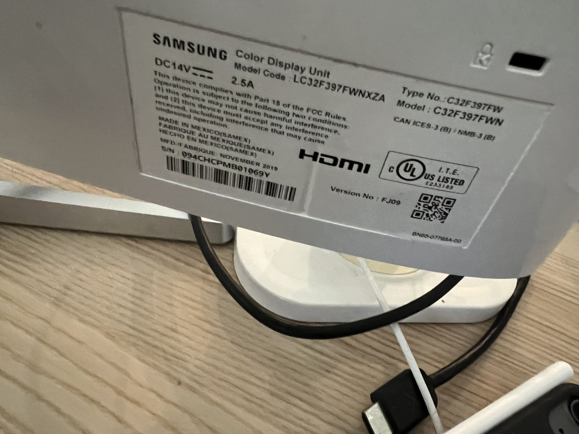 Samsung Monitor 32’
