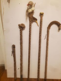 Custom Hemp rope canes & more