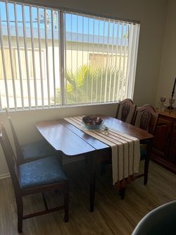Vintage Drop-Leaf Dining Table