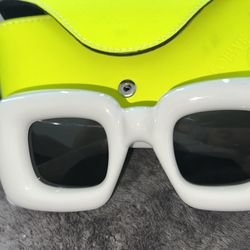 LOEWE Inflated oversized square-frame acetate sunglasses